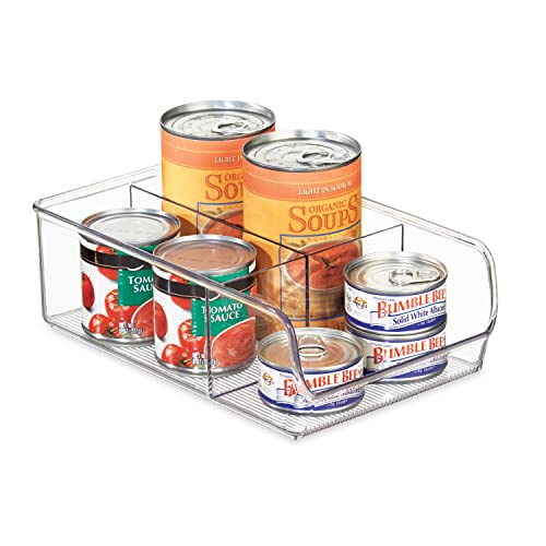 iDesign boîte de rangement à 3 compartiments, bac plastique moyen pour le placard ou le tiroir, bac alimentaire empilable sans couvercle, transparent, Durchsichtig von InterDesign