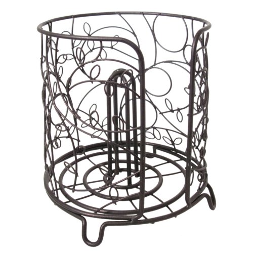 iDesign Twigz Metallhalter, freistehend, Draht-Papierhandtuchspender für Küche, Bad, Büro, Waschküche, 19,1 x 19,1 x 20,3 cm, Bronze von InterDesign