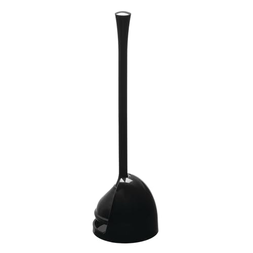 InterDesign iDesign Compact Toilet Plunger with Holder for Bathroom Cleaning and Storage-Black Kolben, Schwarz InterDesign iDesign Compact Toilet Plunger with Holder for Bathroom Cleaning and Storage-Black Kolben, Schwarz von InterDesign