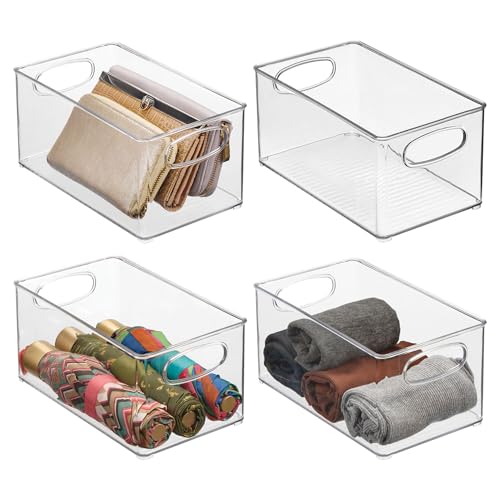 InterDesign iDesign stapelbarer Speisekammer-Mülleimer aus Kunststoff – Organizer mit Griffen für Schränke oder Kühlschrank – 4er-Set – transparent InterDesign iDesign stapelbarer Speisekammer-Mülleimer aus Kunststoff – Organizer mit Griffen für Schränke oder Kühlschrank – 4er-Set – transparent von InterDesign