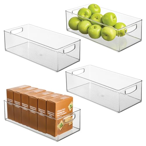 InterDesign iDesign stapelbarer Speisekammer-Mülleimer aus Kunststoff – Organizer mit Griffen für Schränke oder Kühlschrank – 4er-Set – transparent InterDesign iDesign stapelbarer Speisekammer-Mülleimer aus Kunststoff – Organizer mit Griffen für Schränke oder Kühlschrank – 4er-Set – transparent von InterDesign