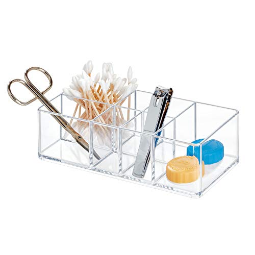 iDesign boîte de rangement pour salle de bain et armoire à pharmacie, petite boîte à pharmacie en plastique, boîte transparente à 7 compartiments, transparent, Durchsichtig von InterDesign
