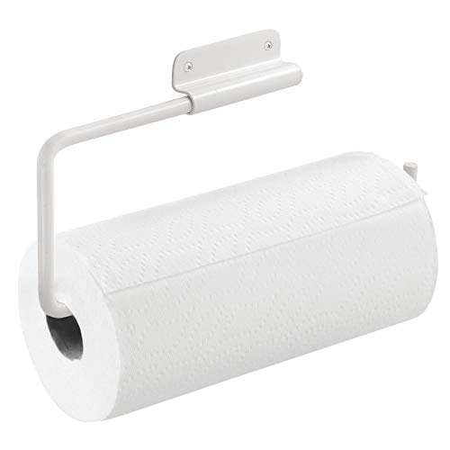 iDesign dérouleur sopalin, porte sopalin en métal orientable et à pivot, dévidoir sopalin mural pour un rouleau de papier essuie-tout, blanc von InterDesign