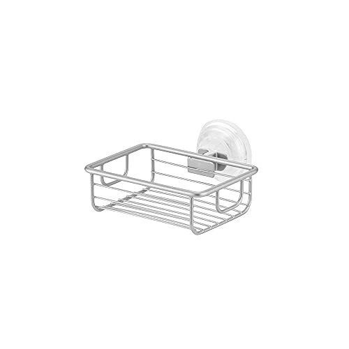 iDesign 24029EU Classico Seifenschale mit Saugnapf, silberfarben von InterDesign