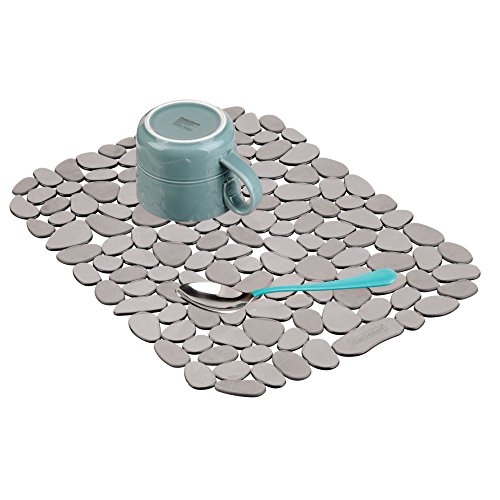 iDesign 60663 Pebblz Spülbeckenschutz, große und zuschneidbare Abtropfmatte aus Kunststoff für Geschirr, graphitfarben, Graphitgrau iDesign 60663 Pebblz Spülbeckenschutz, große und zuschneidbare Abtropfmatte aus Kunststoff für Geschirr, graphitfarben, Graphitgrau von InterDesign