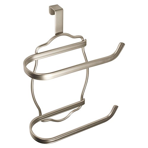 iDesign 62175EU York Lyra Toilettenpapierhalter plus für den Spülkasten, satiniert von InterDesign