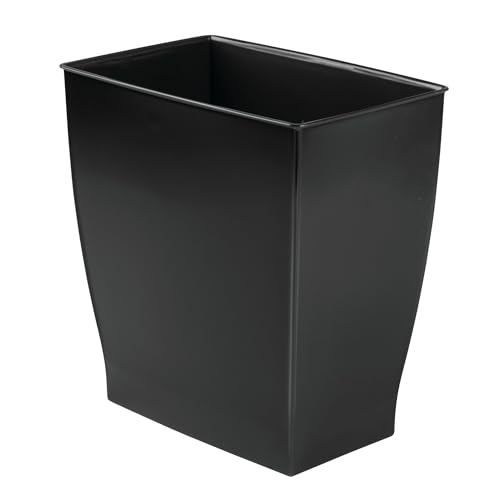 iDesign 64772EU Mono Abfalleimer Mülleimer- Rechteckig, 28,4 x 18,9 x 30,3 cm, schwarz, plastik von InterDesign