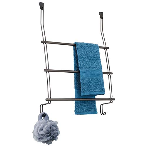 iDesign 69111EU Classico Handtuchhalter zum Hängen über die Duschtür, bronzefarben von InterDesign