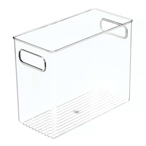 iDesign 71730 Cabinet/Kitchen Binz Aufbewahrungsbox, extragro e Ordnungsbox aus Kunststoff, hoher K chen Organizer, 25,4 cm x 12,7 cm x 20,3 cm, durchsichtig von InterDesign