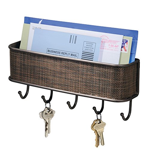 iDesign 95870EU Twillo Wandmontiertes Schlüsselbrett und Postablage, Bronzefarben iDesign 95870EU Twillo Wandmontiertes Schlüsselbrett und Postablage, Bronzefarben von InterDesign