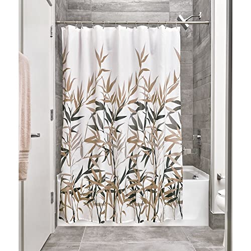iDesign Anzu Duschvorhang aus Stoff, 183 x 183 cm, schwarz/hellbraun iDesign Anzu Duschvorhang aus Stoff, 183 x 183 cm, schwarz/hellbraun von InterDesign
