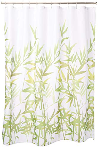 iDesign Anzu Duschvorhang | waschbarer Duschvorhang in 183,0 cm x 183,0 cm | mit floralem Duschvorhang Motiv | Polyester grün iDesign Anzu Duschvorhang | waschbarer Duschvorhang in 183,0 cm x 183,0 cm | mit floralem Duschvorhang Motiv | Polyester grün von InterDesign