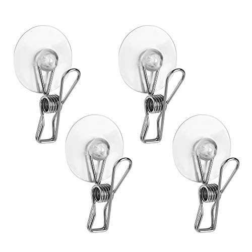 iDesign Basic 4er-Set Clip mit Saugnapfhalterung | praktischer Handtuchhalter ohne Bohren | Klemme mit Saugnapf für Bad, Büro oder Küche | Edelstahl poliert, 3.99x11.99x21.89 cm iDesign Basic 4er-Set Clip mit Saugnapfhalterung | praktischer Handtuchhalter ohne Bohren | Klemme mit Saugnapf für Bad, Büro oder Küche | Edelstahl poliert, 3.99x11.99x21.89 cm von InterDesign