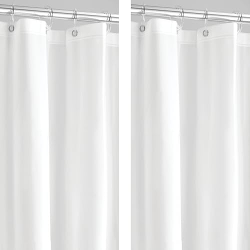 iDesign Duschvorhang, wasserdicht, 12 Metallösen, 183 x 183 cm, 2 Stück, Frost-Eva-Futter, M2 von InterDesign
