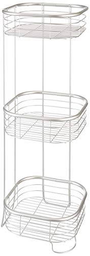 iDesign Forma Duschregal mit 3 Regalen, Rechteckig, satiniert von iDesign