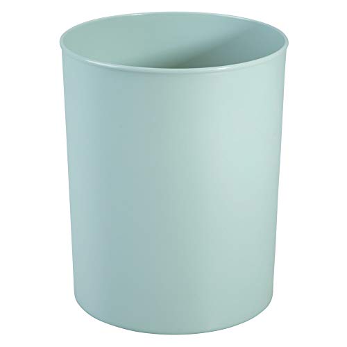 iDesign Franklin Abfalleimer aus Kunststoff, rund, BPA-frei, Aqua von InterDesign