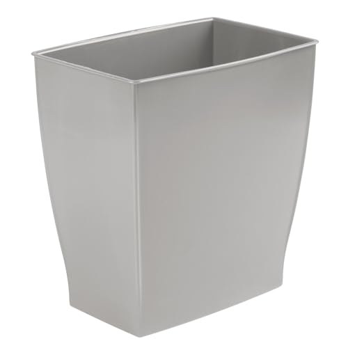 iDesign InterDesign Rechteckiger Spa-Abfalleimer, 11 Liter, grau, Gray von InterDesign