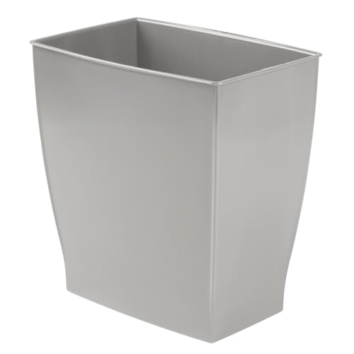 iDesign InterDesign Rechteckiger Spa-Abfalleimer, 11 Liter, grau, Gray von InterDesign