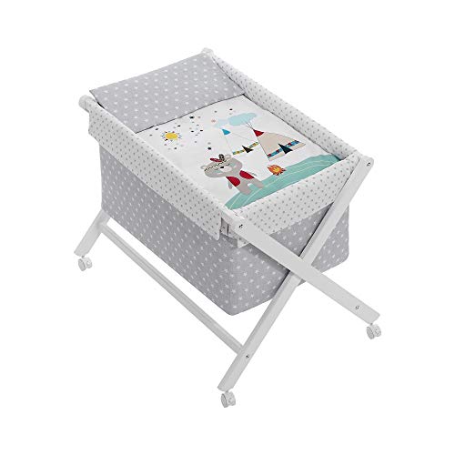 Interbaby 90542 Babywiege Modell Indisch, weiß, 8.06 kg von Interbaby