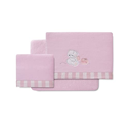 Interbaby Bettwäsche Coralina Miniwiege Honey Bear, Rosa von Interbaby