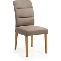 4er Set Polsterstuhl Hamburg Eiche lackiert Taupe von Interbed