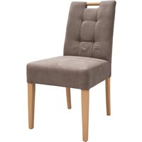 4er Set Polsterstuhl Ostrava Buche Natur lackiert Taupe von Interbed