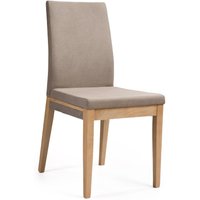 4er Set Polsterstuhl Regensburg Eiche bianco lackiert Taupe 4er Set Polsterstuhl Regensburg Eiche bianco lackiert Taupe von Interbed