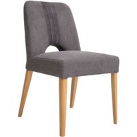 4er Set Polsterstuhl Rostock Eiche lackiert Anthrazit Eiffel Tower 4er Set Polsterstuhl Rostock Eiche lackiert Anthrazit Eiffel Tower von Interbed