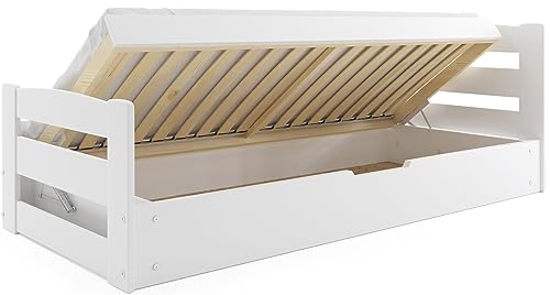 Interbeds Kinderbett Einzelbett Ernie 200x90cm / Mit Matratze und Lattenrost Varianten (weiß) von Interbeds