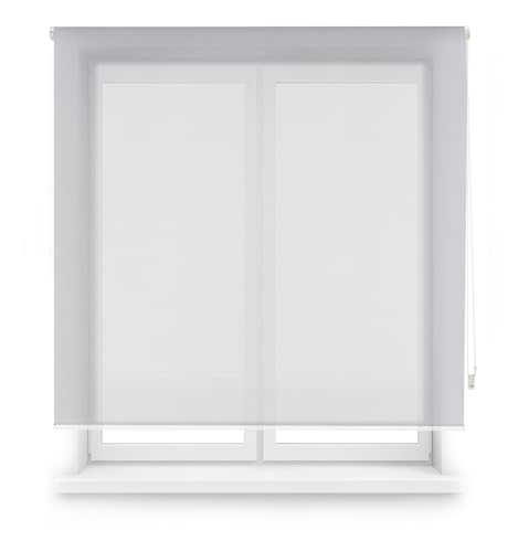 INTERBLIND Premium Rollo aus Stoff, Größe 140 x 250 cm, Sonnenschutz und Blendenreduzierung, Anthrazit, Polyester und PVC INTERBLIND Premium Rollo aus Stoff, Größe 140 x 250 cm, Sonnenschutz und Blendenreduzierung, Anthrazit, Polyester und PVC von INTERBLIND
