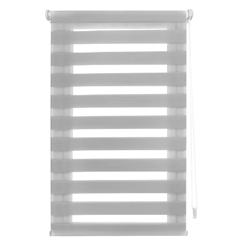 INTERBLIND | Tag- und Nachtrollo ohne Werkzeug - EasyFix-Rollo Größe 37 x 180 cm Breite x Höhe - Rollo ohne Bohren, Stoffgröße 34 x 175 cm, Grau INTERBLIND | Tag- und Nachtrollo ohne Werkzeug - EasyFix-Rollo Größe 37 x 180 cm Breite x Höhe - Rollo ohne Bohren, Stoffgröße 34 x 175 cm, Grau von INTERBLIND