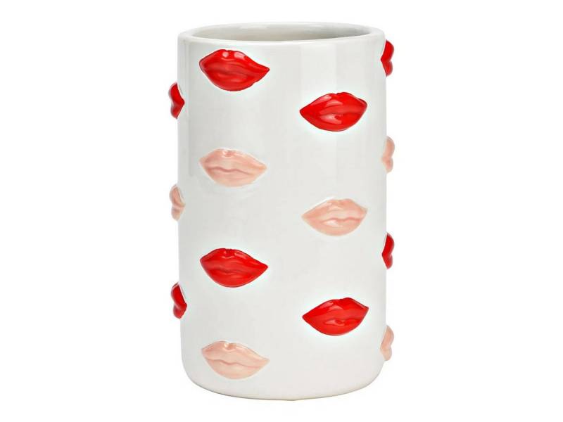 Interdesign24 Dekovase Kiss, aus Keramik, 3D Optik von Interdesign24