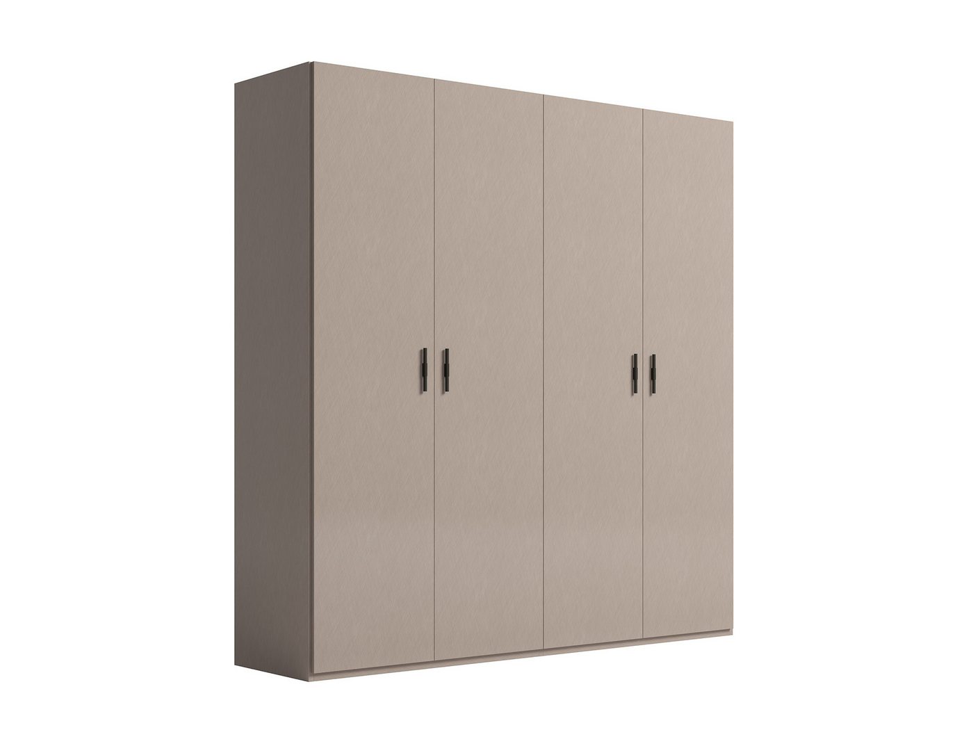 Interdesign24 Kleiderschrank Silvana (4-Türig, in Beige Hochglanz) Made in Italy von Interdesign24