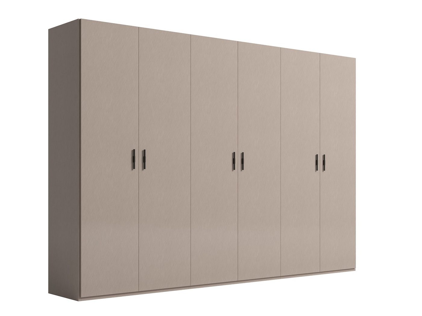 Interdesign24 Kleiderschrank Silvana (6-Türig, in Beige Hochglanz) Made in Italy von Interdesign24