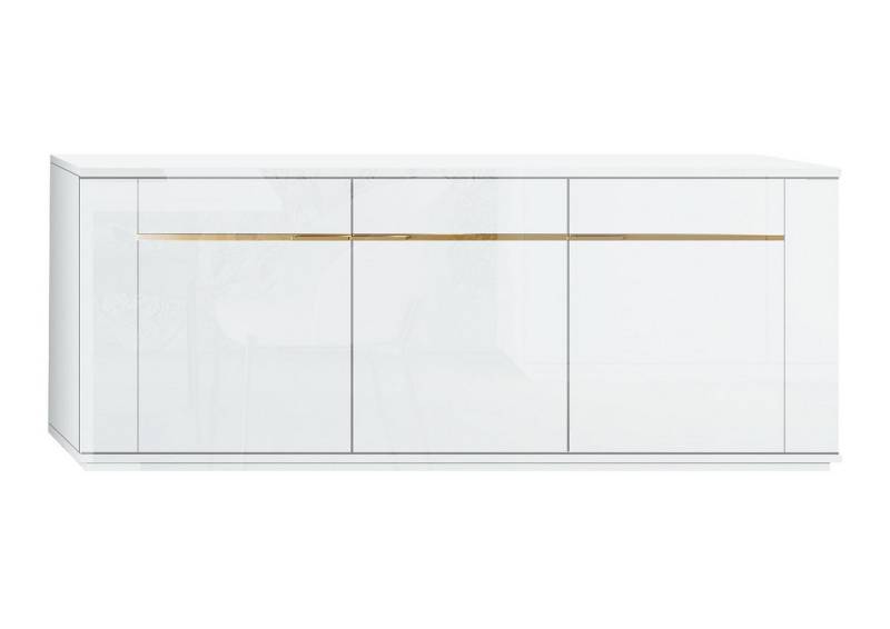 Interdesign24 Sideboard Pegaso (3-Türig, in Hochglanz Weiß), Made in Italy von Interdesign24