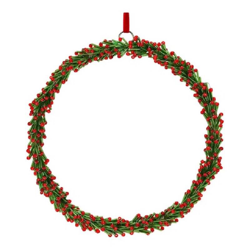 Interdesign24 Weihnachtsfigur Weihnachtshänger Kranz aus Glas Interdesign24 Weihnachtsfigur Weihnachtshänger Kranz aus Glas von Interdesign24