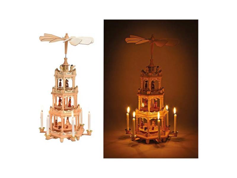 Interdesign24 Weihnachtspyramide Klassisch, aus Holz 49 cm von Interdesign24