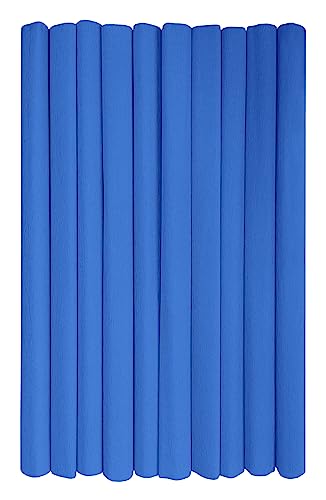 Interdruk - Crepe Paper Rolls for Kids, DIY and Decorations - Pack of 10 Reels (50cm x 200cm, 28g/m2) - 18 Sky Blue von Interdruk
