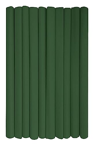 Interdruk - Crepe Paper Rolls for Kids, DIY and Decorations - Pack of 10 Reels (50cm x 200cm, 28g/m2) - 25 Olive, 25 Olivgrün von Interdruk
