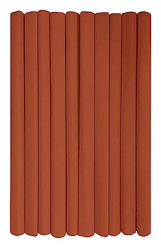 Interdruk - Crepe Paper Rolls for Kids, DIY and Decorations - Pack of 10 Reels (50cm x 200cm, 28g/m2) - 26 Light Brown, 26 Hellbraun von Interdruk