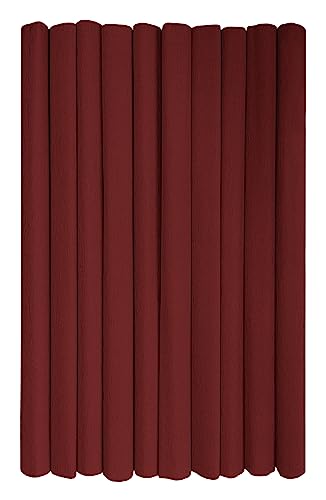 Interdruk - Crepe Paper Rolls for Kids, DIY and Decorations - Pack of 10 Reels (50cm x 200cm, 28g/m2) - 28 Dark Brown, 28 Dunkelbraun von Interdruk