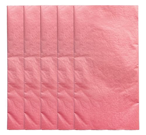 Interdruk Tissue Paper - 5 Blatt 50 x 70 cm - Perfekt zum Verpacken, Verschenken, Basteln - Perlrot von Interdruk