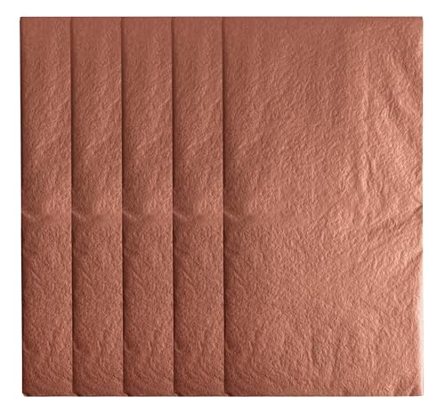 Interdruk Tissue Paper - 5 Blatt 50 x 70 cm - Perfekt zum Verpacken, Verschenken, Basteln - Roségold von Interdruk