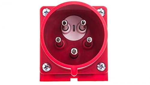 Interflex PCE-Klinkenstecker mit Gerät Schutz 32 A 3-polig + neutral 400 V 6 Stunde/S Rot von Interflex