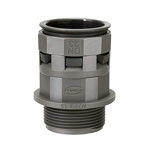 Interflex nylofix Verbindungsstück gerade DN 17 PG16 Grau von Interflex