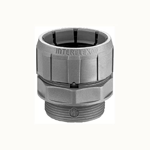 Interflex nylofix Verbindungsstück gerade nylofix Dn23 M25 x 1,5 grau Polyamid von Interflex