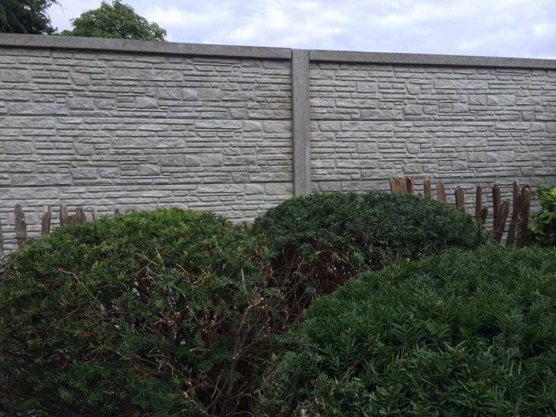 Betonzaun Mountain grau 200x193cm doppelseitig Betonzaun Mountain grau 200x193cm doppelseitig von Intergard