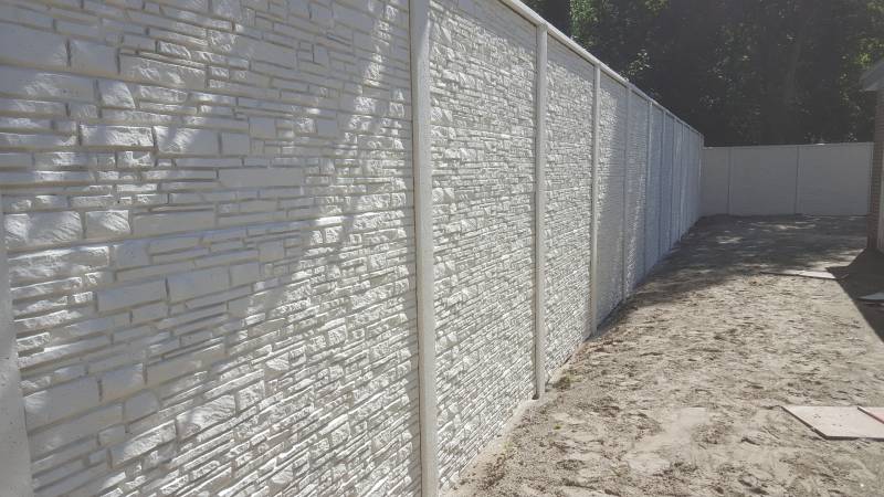 Betonzaun Rusticastone grau doppelseitig 200x200cm Betonzaun Rusticastone grau doppelseitig 200x200cm von Intergard
