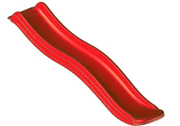 Wellenrutschen rot 175cm von Intergard