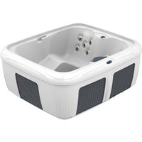 Dream Maker Stonehenge EZL - Weißer Diamant/Graues Rattan/Schwarzer Abdeckung von Interhiva